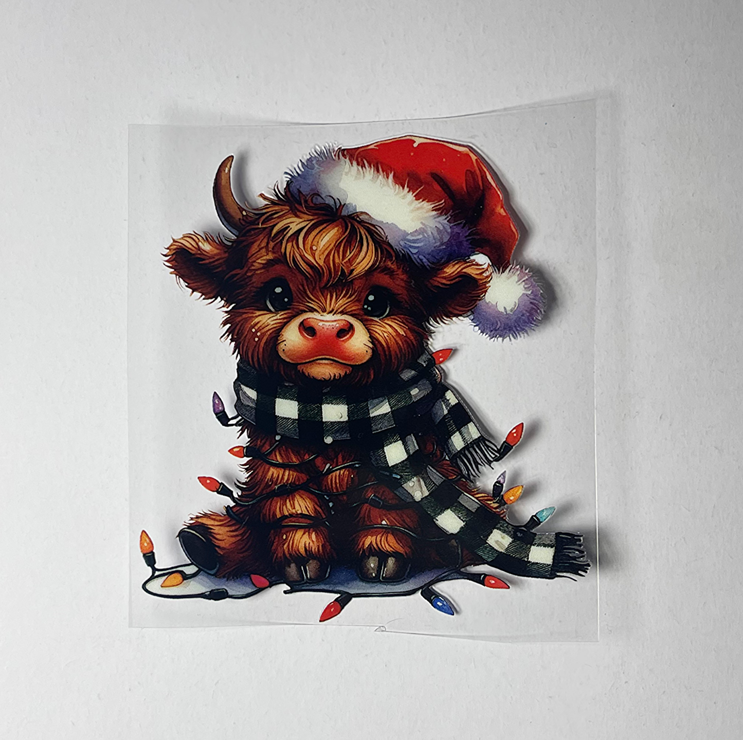 Christmas Highland Cow (You must add a cup)